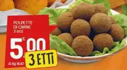 Crai Polpette di carne 3 etti offerta