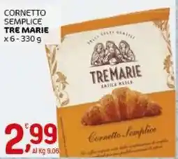 Crai Cornetto semplice TRE MARIE x6 offerta