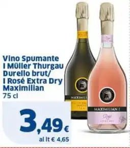 Sigma Vino Spumante I Müller Thurgau Durello brut/ I Rosé Extra Dry Maximilian offerta