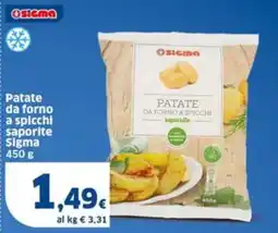 Sigma Patate da forno a spicchi saporite Sigma offerta