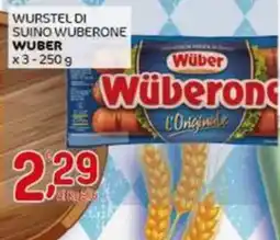 Crai Wurstel di suino wuberone WUBER x3 offerta