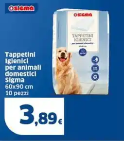 Sigma Tappetini Igienici per animali domestici Sigma offerta