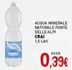 Crai Acqua minerale naturale fonte delle alpi CRAI offerta