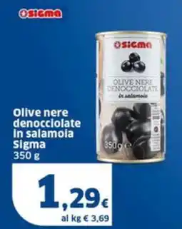 Sigma Olive nere denocciolate in salamoia Sigma offerta