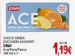 Crai Succo senza zuccheri aggiunti CRAI offerta