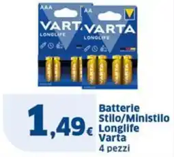 Sigma Batterie Stilo/Ministilo Longlife Varta offerta
