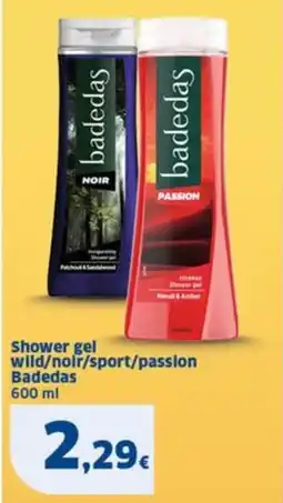 Sigma Shower gel wild/noir/sport/passion Badedas offerta