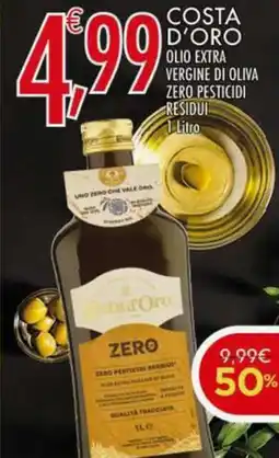 Crai Costa d'oro olio extra vergine di oliva zero pesticidi residui offerta