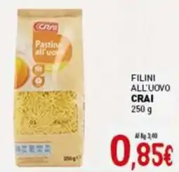 Crai Filini all'uovo CRAI offerta