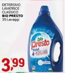 Crai Detersivo lavatrice classico BIO PRESTO offerta