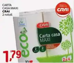 Crai Carta casa maxi CRAI offerta