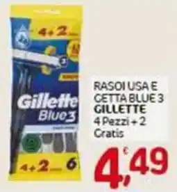 Crai Rasoiusa e cetta blue 3 GILLETTE offerta