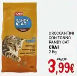 Crai Croccantini con tonno randy cat CRAI offerta