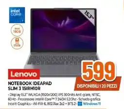 Expert Lenovo NOTEBOOK IDEAPAD SLIM 3 15IRH10R offerta
