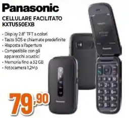 Expert Panasonic CELLULARE FACILITATO KXTU550EXB offerta