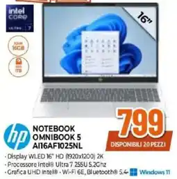 Expert hp NOTEBOOK OMNIBOOK 5 AI16AF1025NL offerta