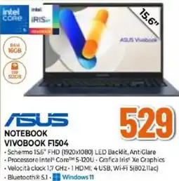 Expert ASUS NOTEBOOK VIVOBOOK FI504 offerta