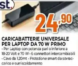 Expert Trust CARICABATTERIE UNIVERSALE PER LAPTOP DA 70 W PRIMO offerta