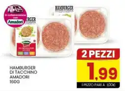 Despar Hamburger di tacchino AMADORI offerta