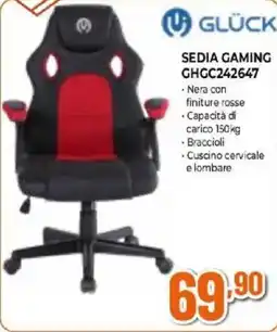Expert GLÜCK SEDIA GAMING GHGC242647 offerta