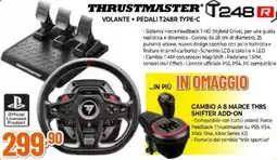 Expert THRUSTMASTER 248 R VOLANTE + PEDALI T248R TYPE-C offerta