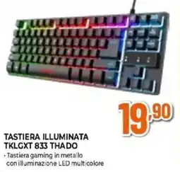 Expert GAMINGXTrust. TASTIERA ILLUMINATA TKLGXT 833 THADO offerta
