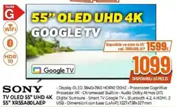 Expert SONY TV OLED 55" UHD 4K 55'' XR65A8OLAEP offerta