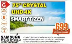 Expert SAMSUNG TV OLED 75" UHD 4K UE75U7000FUXZT offerta