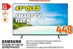 Expert SAMSUNG TV QLED 43" UHD 4K QE43Q7FAAUXZT offerta