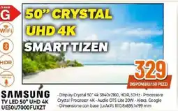 Expert SAMSUNG TV LED 50” UHD 4K UE50U7000FUXZT offerta