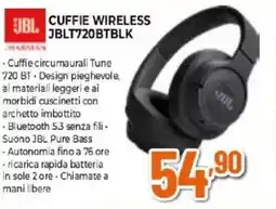 Expert JBL HARMAN CUFFIE WIRELESS JBLT720BTBLK offerta