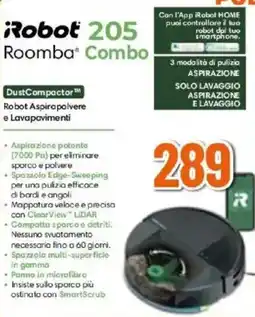 Expert Robot 205 Roomba Combo offerta