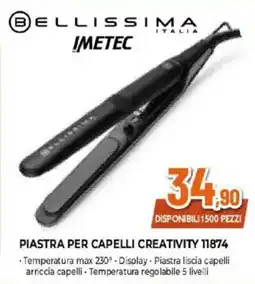 Expert BELLISSIMA IMETEC PIASTRA PER CAPELLI CREATIVITY 11874 offerta