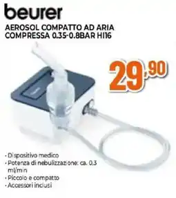 Expert beurer AEROSOL COMPATTO AD ARIA COMPRESSA 0.35-0.8BAR HI16 offerta