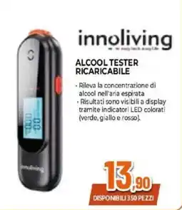 Expert Innoliving alcool tester ricaricabile offerta