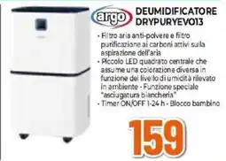 Expert argao DEUMIDIFICATORE DRYPURYEVO13 offerta