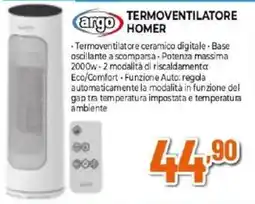 Expert Argo termoventilatore homer offerta