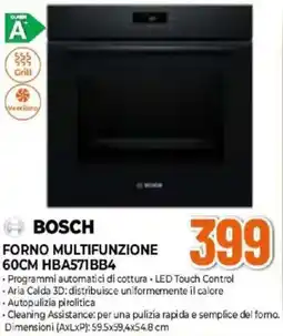Expert BOSCH FORNO MULTIFUNZIONE 60CM HBA571BB4 offerta