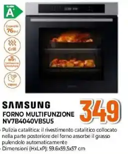 Expert SAMSUNG FORNO MULTIFUNZIONE NV7B4040VBSU5 offerta