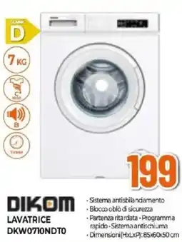 Expert DIKOM LAVATRICE DKW0710NDTO offerta