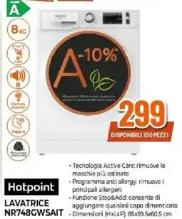 Expert Hotpoint LAVATRICE NR748GWSAIT offerta