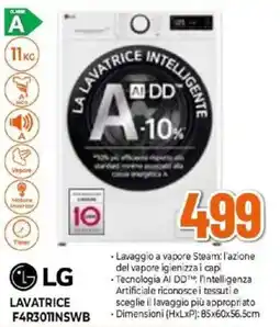 Expert LG LAVATRICE F4R3011NSWB offerta