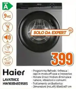 Expert Haier LAVATRICE HW90B14939S8S offerta