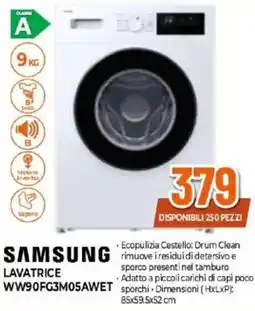 Expert SAMSUNG LAVATRICE WW90FG3M05AWET offerta