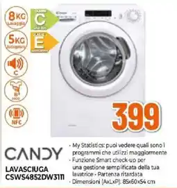 Expert CANDY LAVASCIUGA CSWS4852DW3111 offerta