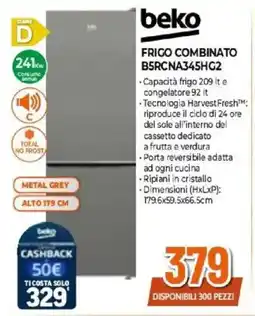 Expert beko FRIGO COMBINATO B5RCNA345HG2 offerta