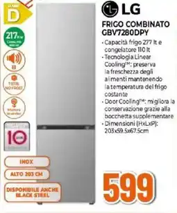 Expert LG FRIGO COMBINATO GBV7280DPY offerta