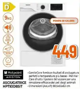 Expert Hotpoint ARISTON Asciugatrice HPT93DBSIT offerta