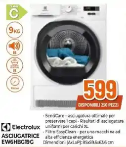 Expert Electrolux Asciugatrice EW6HBG19G offerta