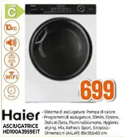 Expert Haier ASCIUGATRICE HD100A3959EIT offerta